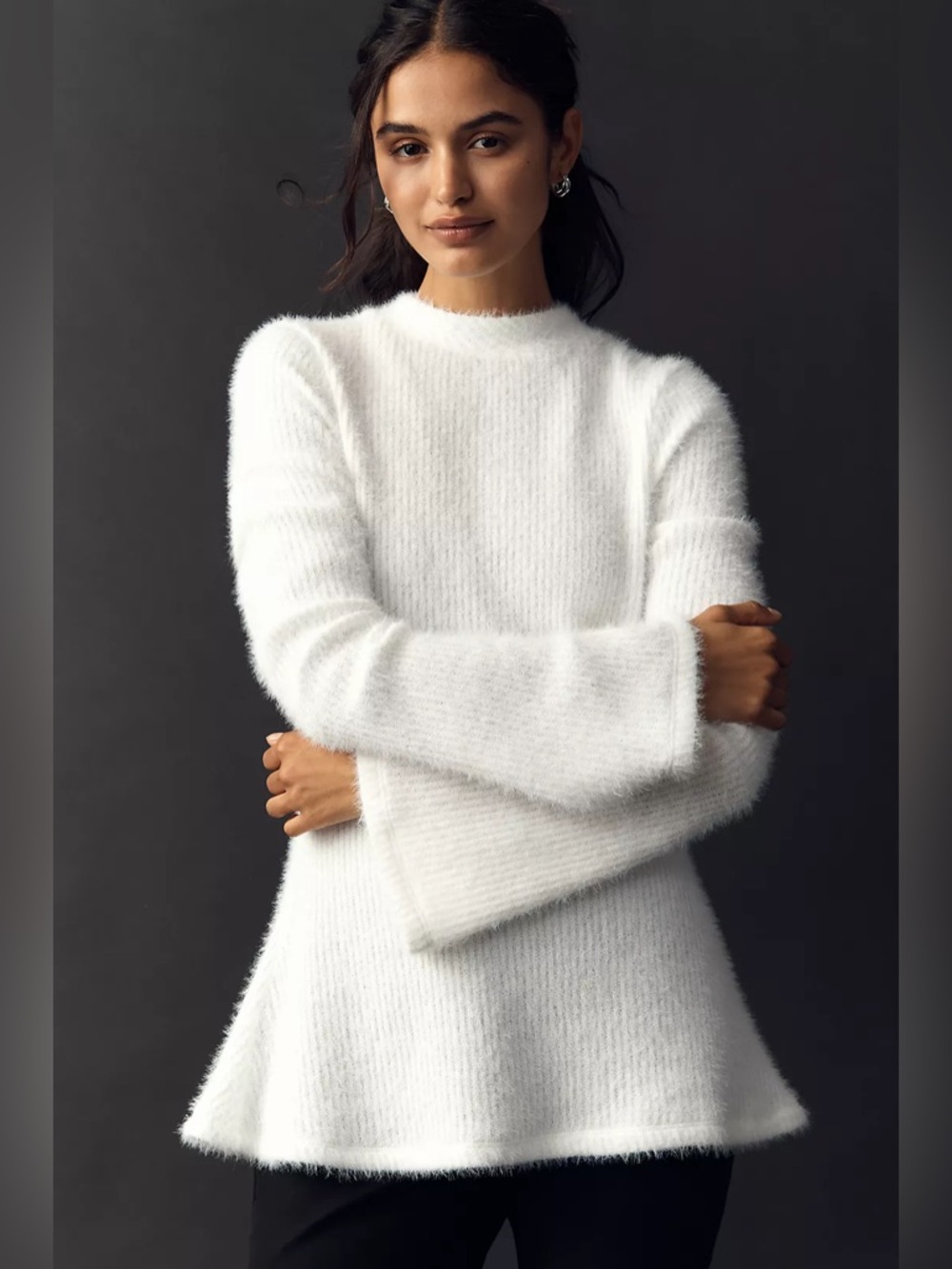 Maeve Tie-Back Bell-Sleeve Top